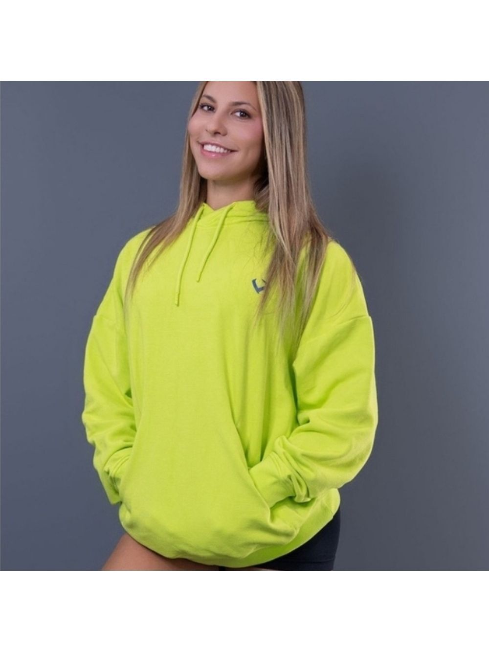 Violate The Dress Code NV Hoodie Neon Yellow Green Sweatshirt NWT Medium